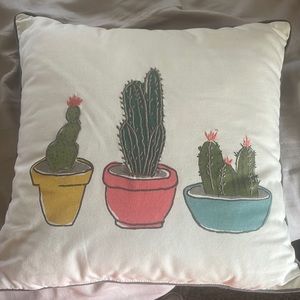 Cactus square pillow
